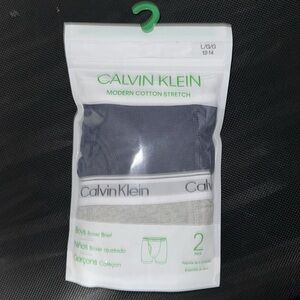 New Calvin Klein Boys' 2 Pack Boxer Briefs | Premium Cotton Comfort
